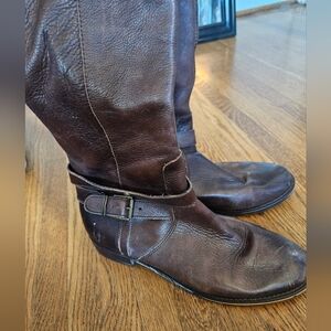 Arturo Chiang Dark Brown Leather Boots